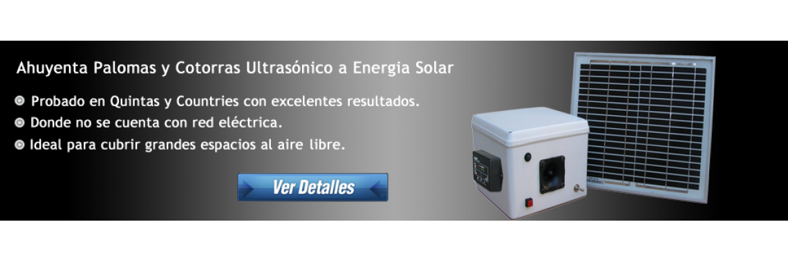 Ahuyenta Palomas Y Murciélagos De Potencia A Energía Solar